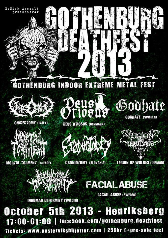 Gothenburg Deathfest oct 2013